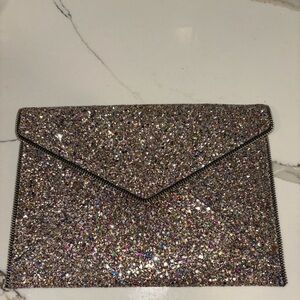 Rebecca Minkoff Sparkly Envelope Clutch